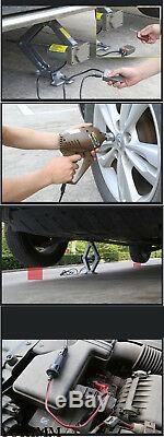 5 Tons 12V Automatic Electric Car Jack Scissor Lift Garage Vehicle Tire Repair