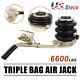 6600lbs 3ton Triple Bag Air Jack Lifting Height 18inch Pneumatic Jack Capacity
