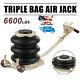 6600lbs 3 Ton Lifts Triple Stage Bag Air Go Jack Frame Alignment Car Truck Shop