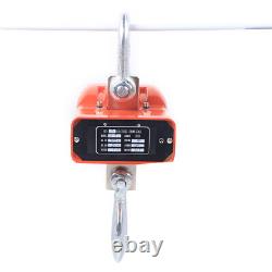 6600lbs Heavy Duty Industrial Hanging Scale LED Digital Scale With Remote 3Ton