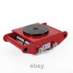 6Ton 13200lbs Heavy Duty 4 Roller 360° Dolly Skate Cargo Trolley Machinery Mover
