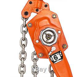 6Ton 20Ft Ratcheting Lever Block Chain Hoist Heavy Duty Efficient 13000LBS