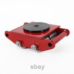 6Ton Heavy Duty 4 Roller 360° Dolly Skate Cargo Trolley Machinery Mover 13200lbs
