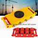 6/8/12 Ton Heavy Duty Machinery Roller Mover Machine Dolly Skate Cargo Trolley