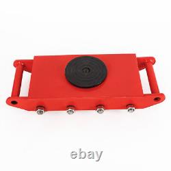 6/8/12 Ton Heavy Duty Machinery Roller Mover Machine Dolly Skate Cargo Trolley