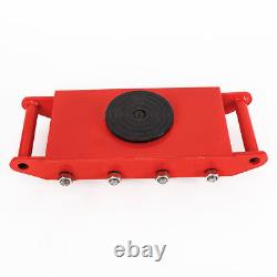 6/8/12 Ton Heavy Duty Machinery Roller Mover Machine Dolly Skate Cargo Trolley