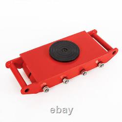 6/8/12 Ton Heavy Duty Machinery Roller Mover Machine Dolly Skate Cargo Trolley
