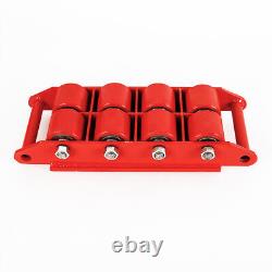 6/8/12 Ton Heavy Duty Machinery Roller Mover Machine Dolly Skate Cargo Trolley