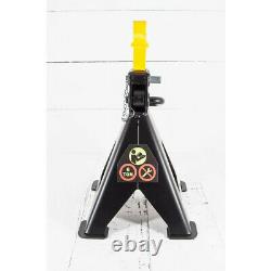 6 Ton Axle Stands Heavy Duty Dual Lock Double Pin Ratchet Axles Omega 3206701