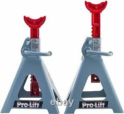 6 Ton Jack Stands Set of 2 Heavy Duty Steel Auto Self Locking Ratchet Paw 1 Pack