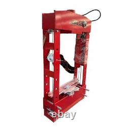75 Ton Hydraulic Shop Press, Air Pump, H-Frame, Heavy Duty Pressing, Air and Man