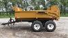 8 Ton Capacity Off Road Utility Dump Trailer All Post And Seams Are 100 Welded