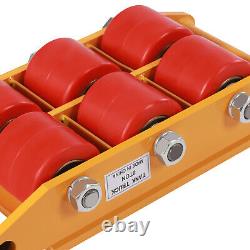 8 Ton Heavy Duty Industrial Machine Dolly Skate Machinery Roller Mover Trolley