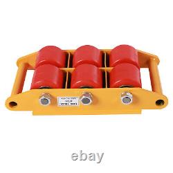 8 Ton Heavy Duty Industrial Machine Dolly Skate Machinery Roller Mover Trolley