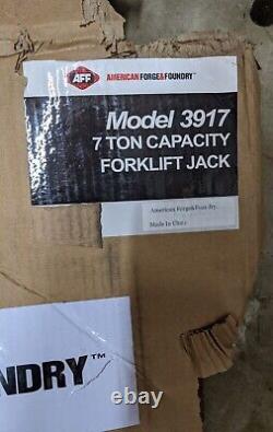 AFF 3917 Heavy Duty Forklift Jack 7 Ton 14000 lbs Capacity American Forge LOCAL