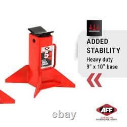 AFF Heavy Duty Pin Type Jack Stands, 5 Ton (10,000 Lbs) Capacity, 1 Pair, 3305A