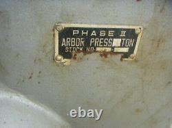 ARBOR PRESS TOOL PHASE TWO 1 Ton Heavy Duty Max. 2,000 lb Force FREE SHIPPING
