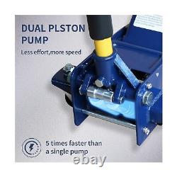 Aain 3 Ton Heavy-Duty Floor Jack, Steel Hydraulic Jack with Double Pumps f