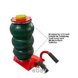 Air Bag Jack Triple For Car 3 Ton Heavy Duty Air Jack Lift Up To 18 Inch Red