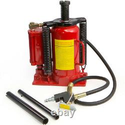 Air Hydraulic 20 Ton Bottle Jack Jacks Automotive Lift Tools Heavy Duty Truck