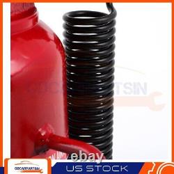 Air Hydraulic Bottle Jack 20 Ton (40,000 lb) Capacity Heavy Duty Manual Auto