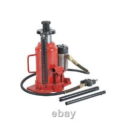 Air Hydraulic Bottle Jack 20 Ton Manual 44000lb Heavy Duty Auto Truck RV Repair