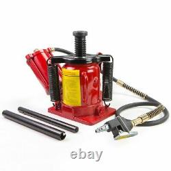 Air Hydraulic Bottle Jack 20 Ton Manual 44092lb Heavy Duty Auto Truck RV Repair