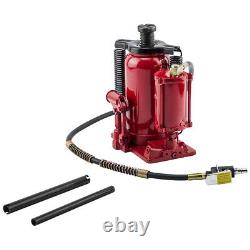 Air Hydraulic Bottle Jack 20 Ton with Manual Pump Heavy Duty Car Truck Repair Lift