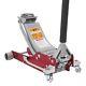 Aluminium Steel Low Profile Floor Jack 3 Ton Heavy Duty Dual Piston Rapid Pump