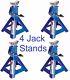 Aluminum Jack Stands 3 Ton 12000lb 2-pair (4) Durable Heavy Duty Car Truck Auto