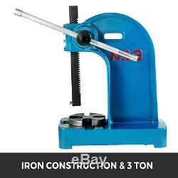 Arbor Press 3 Ton Manual Heavy Duty Press Machine Cast Iron Assembly