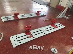 Auto Body Drive On Flat Rack Floor System Complete 10 TON Puller FREE TOOLS