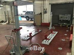 Auto Body Frame Machine Floor Rack System with ramps 10 TON Puller FREE TOOLS