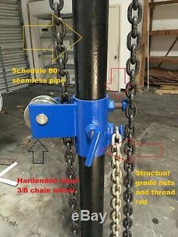 Auto Body Hydraulic Pulling Post USA Made 10 Ton 10 Inch Stroke Best U Can Buy