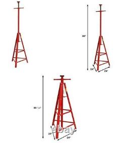 Auto Shop Steel Under Hoist Mount Tripod Stand 2 Ton Heavy Duty Red Adjustment