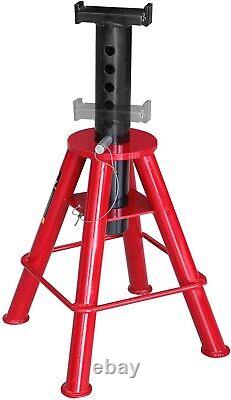 BIG RED 10 Ton (20,000 lb) Capacity Heavy Duty Steel Jack Stands, 2 Pack