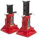 Big Red 22 Ton Capacity Heavy Duty Steel Jack Stands, 2 Pack