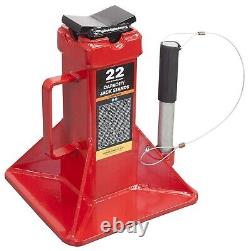 BIG RED 22 Ton Capacity Heavy Duty Steel Jack Stands, 2 Pack