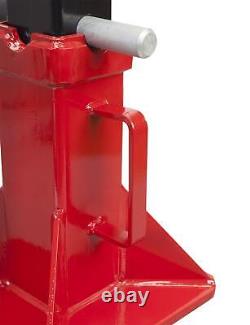 BIG RED 22 Ton Capacity Heavy Duty Steel Jack Stands, 2 Pack, Red