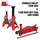 Big Red 3ton, 1 Pair Heavy Duty Steel Jack Stands Or Hydraulic Trolley Floor Jack