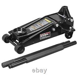 BIG RED Hydraulic Heavy Duty Steel Service/Floor Jack, 3 Ton (6,000 lb), Black
