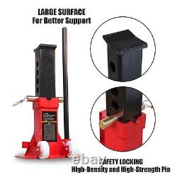 BIG RED Torin 12 Ton (24,000 lb) Capacity Heavy Duty Jack Stands Pin Style Red