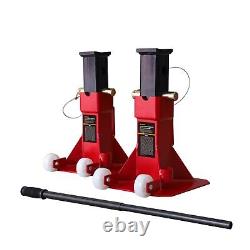 BIG RED Torin 22 Ton (44,000 lb) Capacity Heavy Duty Jack Stands Pin Style Red