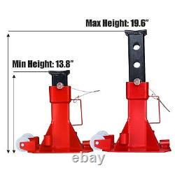BIG RED Torin 22 Ton (44,000 lb) Capacity Heavy Duty Jack Stands Pin Style Red
