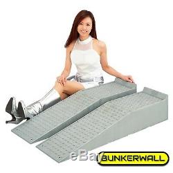BUNKERWALL Large Heavy Duty Truck and Car Drive Up Wheel Ramps 10 Tons. New