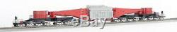 Bachmann 80503 Spectrum Red/Black 380-Ton Schnabel 16-Truck Heavy-Duty Car