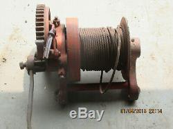 Beebe Bros. All Steel 2 Ton Hand Crank Winch. Heavy Duty