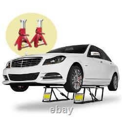 BendPak QuickJack 110V 5,000lb Portable Car Lift 5000SLX with 3 Ton Jack Stands