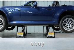 BendPak QuickJack 110V 5,000lb Portable Car Lift 5000SLX with 3 Ton Jack Stands