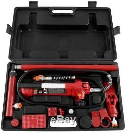 Big Red 4-Ton Heavy Duty Hydraulic Ram Porta Power Tool Kit With Carry Case